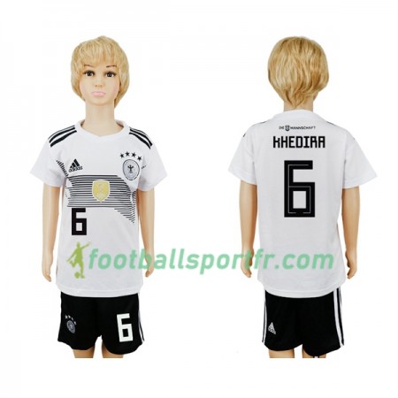 Tenue Allemagne Khedira 6 Enfant Domicile Coupe du monde 2018 Maillot de Foot